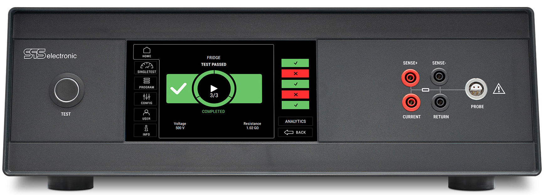 Hipot Safety Tester with 7" touch display